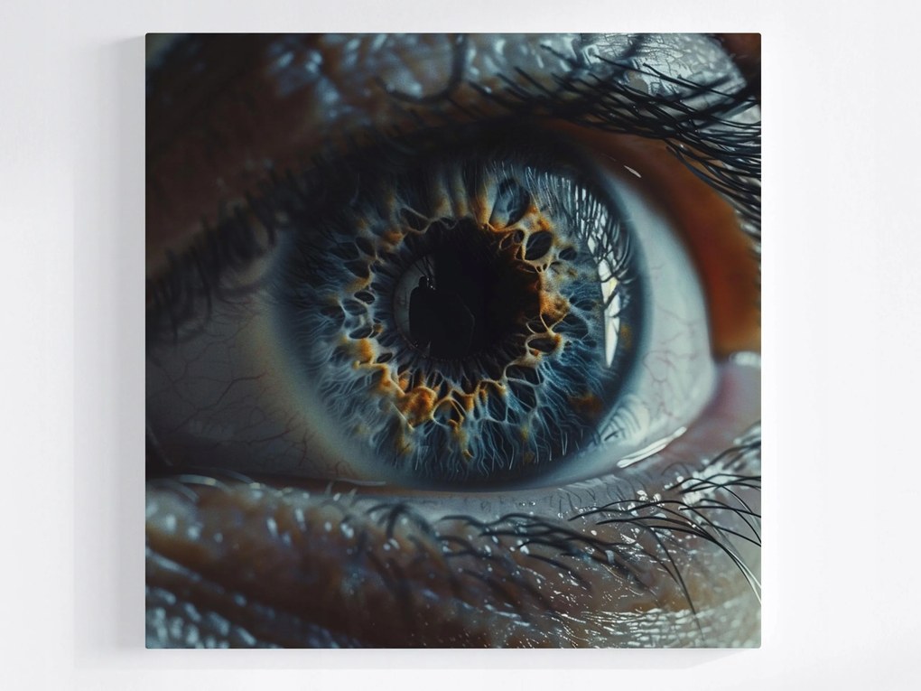 Canvas Vászonkép Nagy Szem Írisz Tükröződés A Szemben 40x40