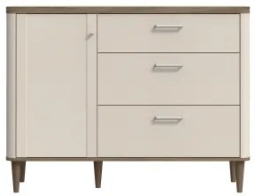 Fiókos komód VIRO barna/bézs