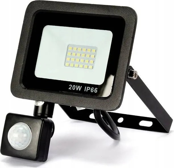 DOMENOLED 22 HALOGEN Kültéri Reflektor Fekete LED IP65