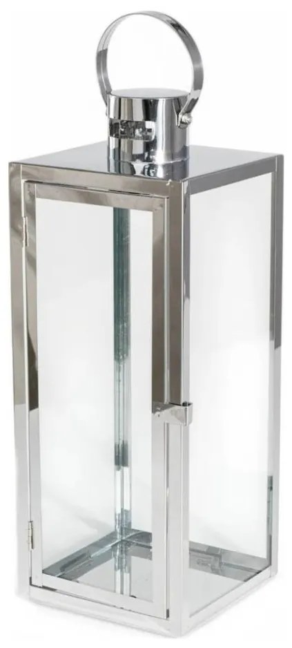 Dekoratív lámpás 63 cm, fényes króm