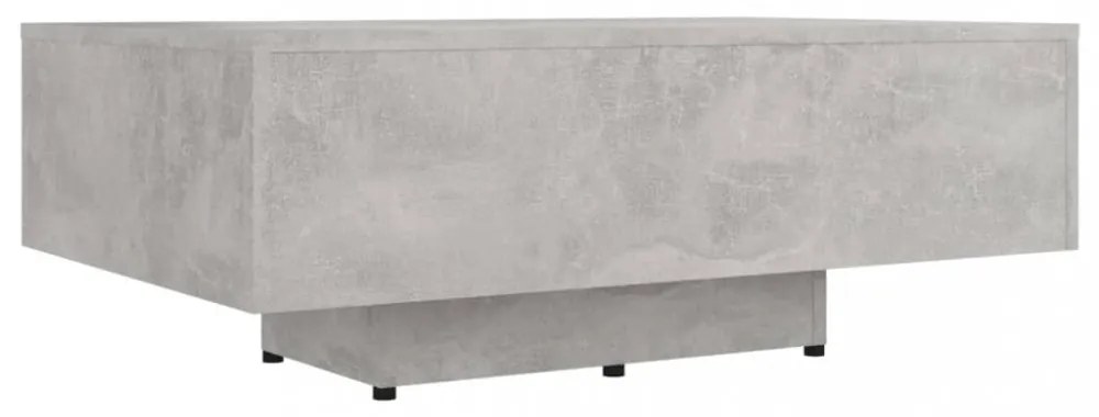 betonszürke szerelt fa dohányzóasztal 85 x 55 x 31 cm