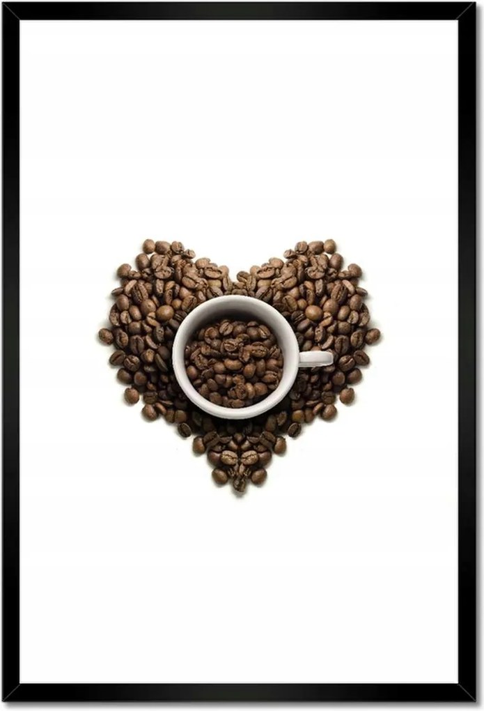 Poszterek keretben 40x60 Kávészív