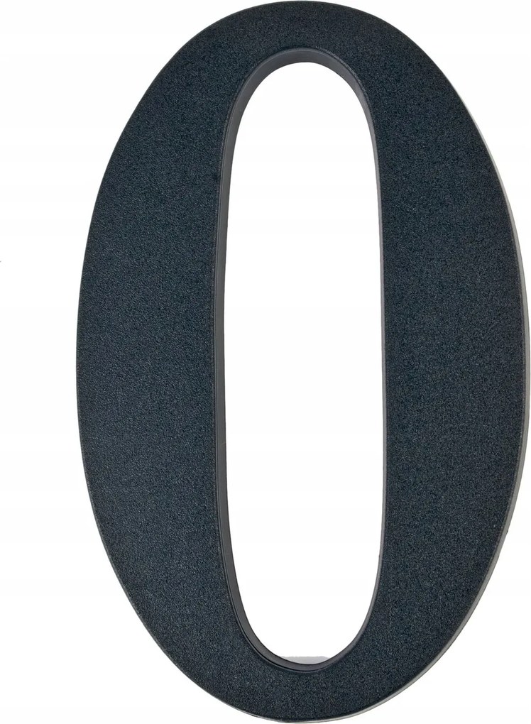 0-ÁS Szám Fekete Házszám Ajtóra Falra 19CM