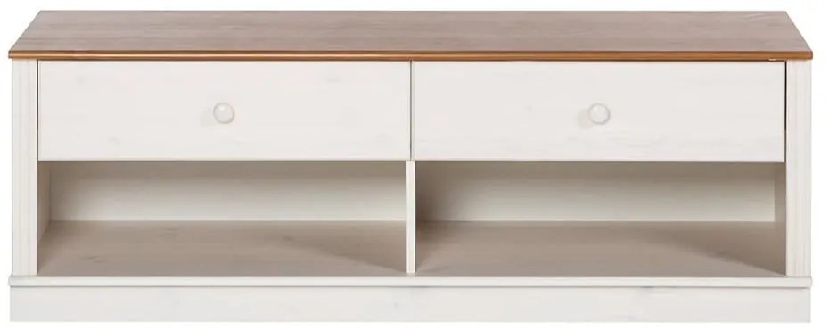 Fehér borovi fenyő TV-állvány 137x47 cm Anita – Støraa