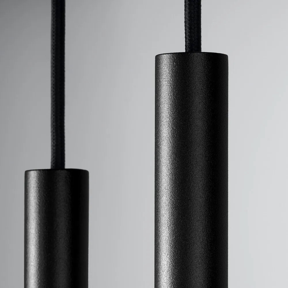 Fekete fém függőlámpa ø 15 cm Fideus – Sollux