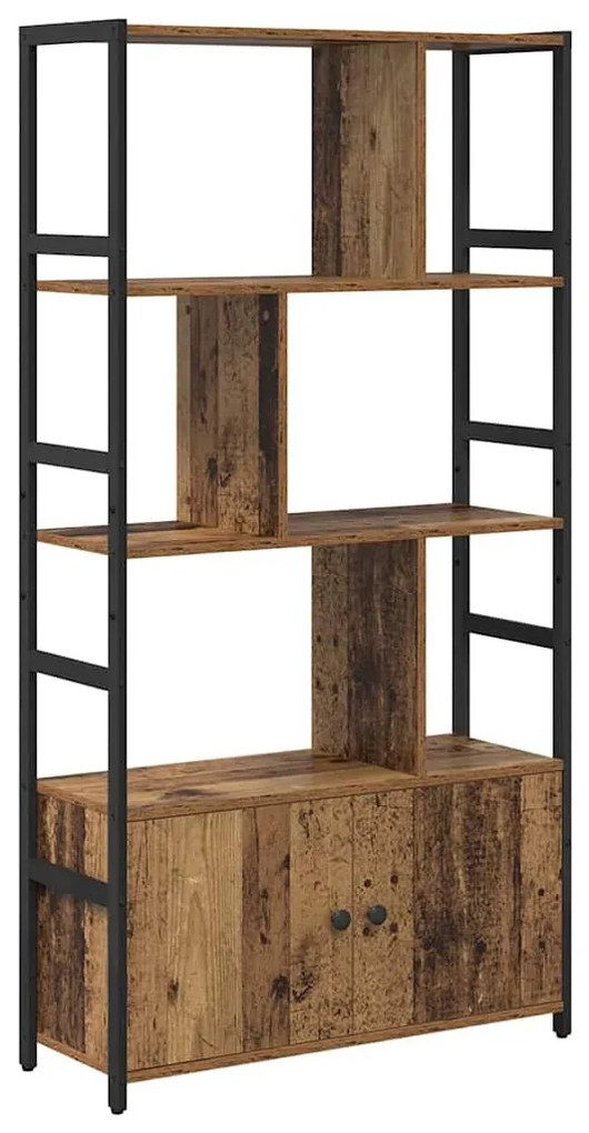 Könyvespolc Régi fa 80 x 30 x 155.5 cm Faanyag