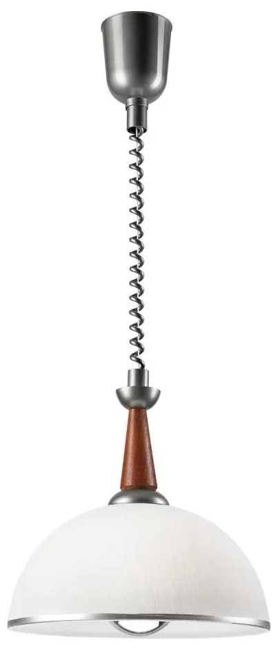 Lehúzható CHIARA csillár 1xE27/60W/230V ezüst/bükk