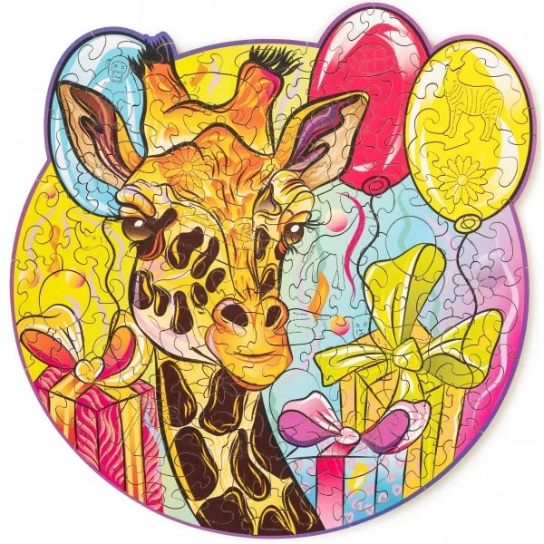 Wood Trick - Kecses zsiráf fa puzzle