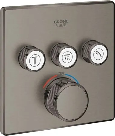 Grohe SmartControl smart control zuhany- és fürdőcsaptelep rejtett test nélkül, kefés kemény grafit 29126al0 G29126AL0