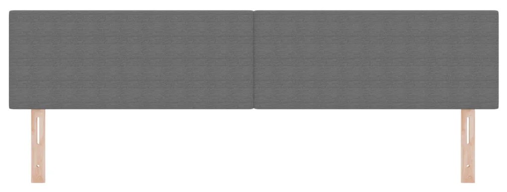 LED Főnöki Deszkás Fejtámla Egyszerű Dizájn Világosszürke 100 cm Corduroy Szövet