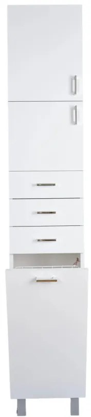Viva STYLE fürdőszobai ÁLLÓSZEKRÉNY 192 magas szennyestartós - BALOS - 35 x 28 x 192 cm