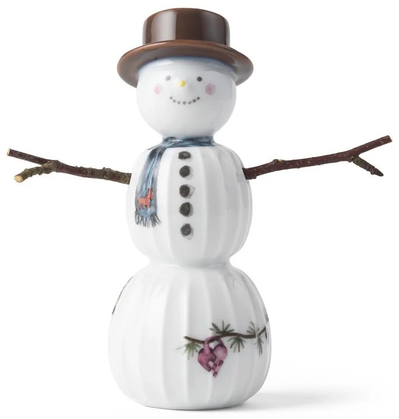 Porcelán karácsonyi figura (magasság 11,5 cm) Hammershøi Snowman – Kähler Design