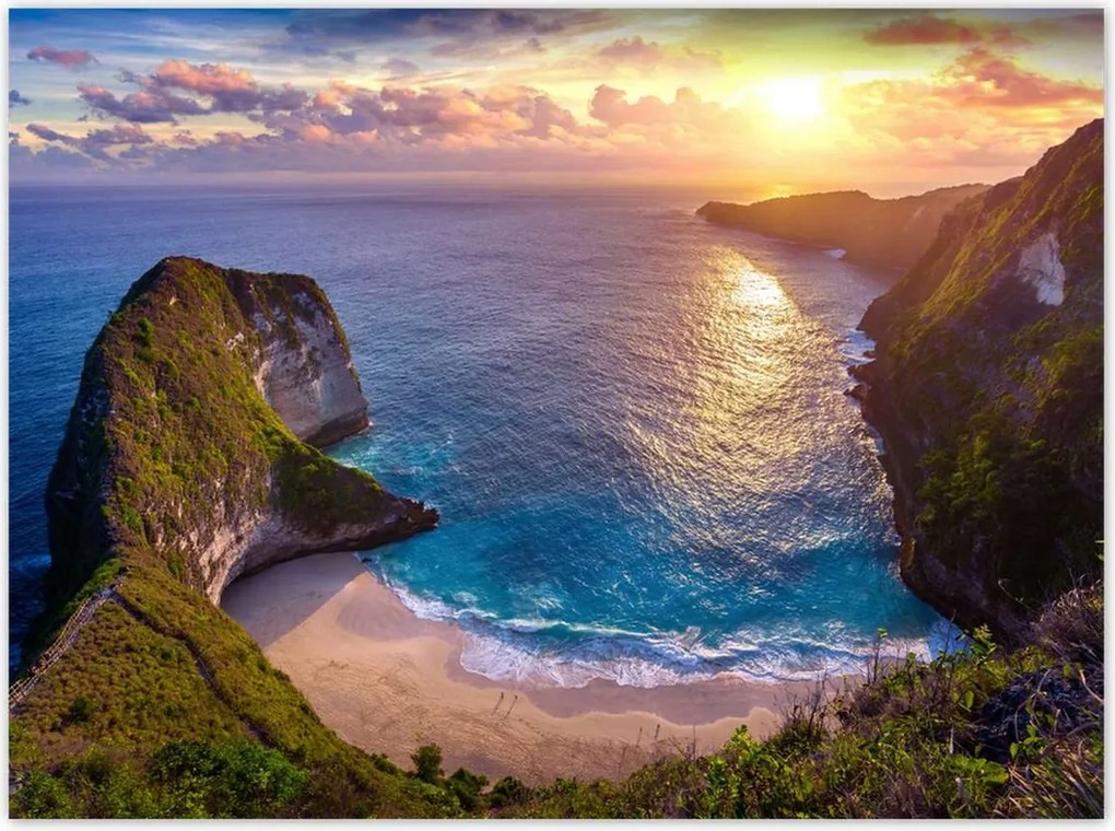 Poszterek 135x100 Naplemente a tengerparton