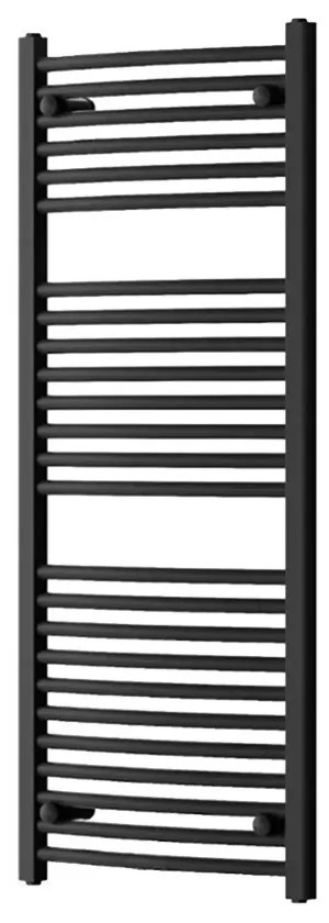 Egyenes törölközőszárító radiátor 1200x500 mm fekete