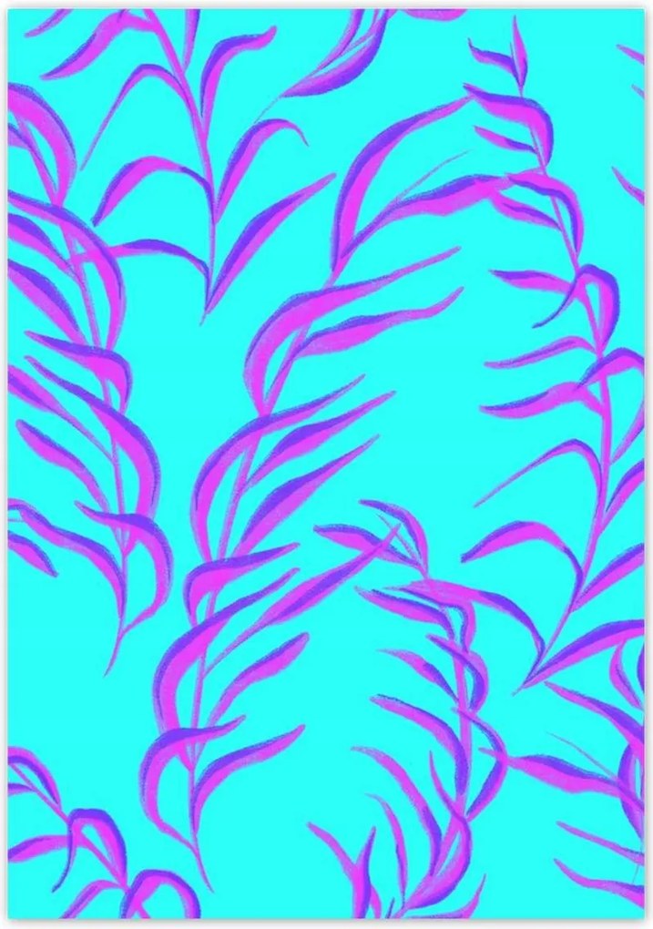 Poszterek 70x100 Modern levél minta