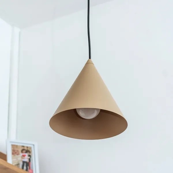 Kábelre függesztett ETNA II csillár 1xE27/15W/230V, átm. 18,5 cm, bézs