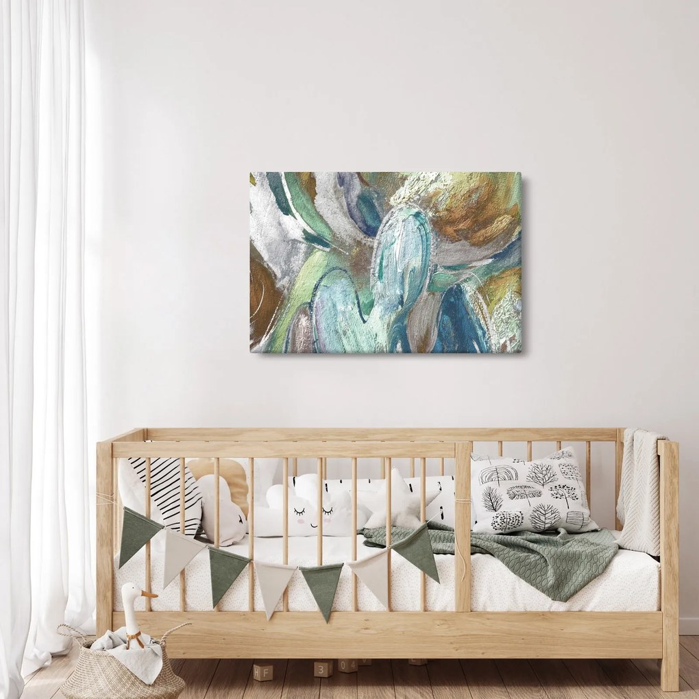Kép - Absztrakt figurás festészet (90x60 cm)
