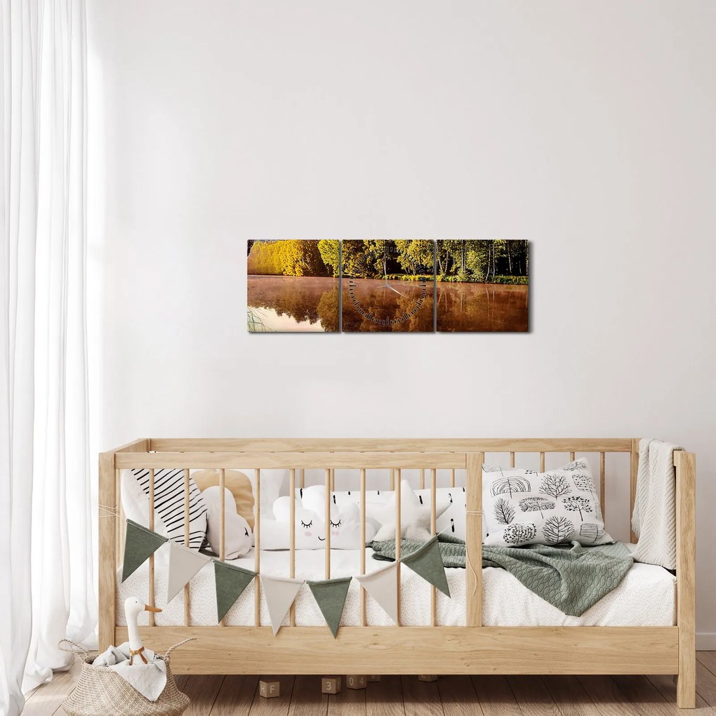 Kép - A folyón túl (órával) (90x30 cm)