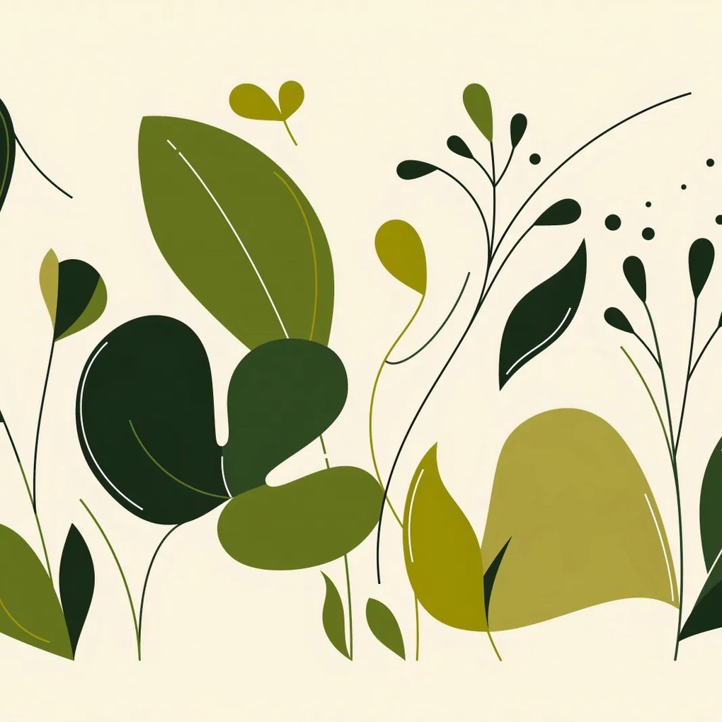 Poszter 30x30cm Friss levelek