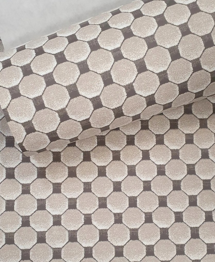 Vinyl tapéta flizelin minta geometrikus pöttyök 3D hatás Bn