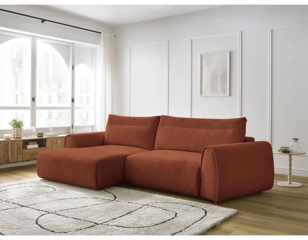 Narancssárga sarokkanapé Aden – Bobochic Paris