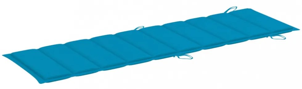 kék oxford szövet napozóágy párna 186 x 58 x 3 cm