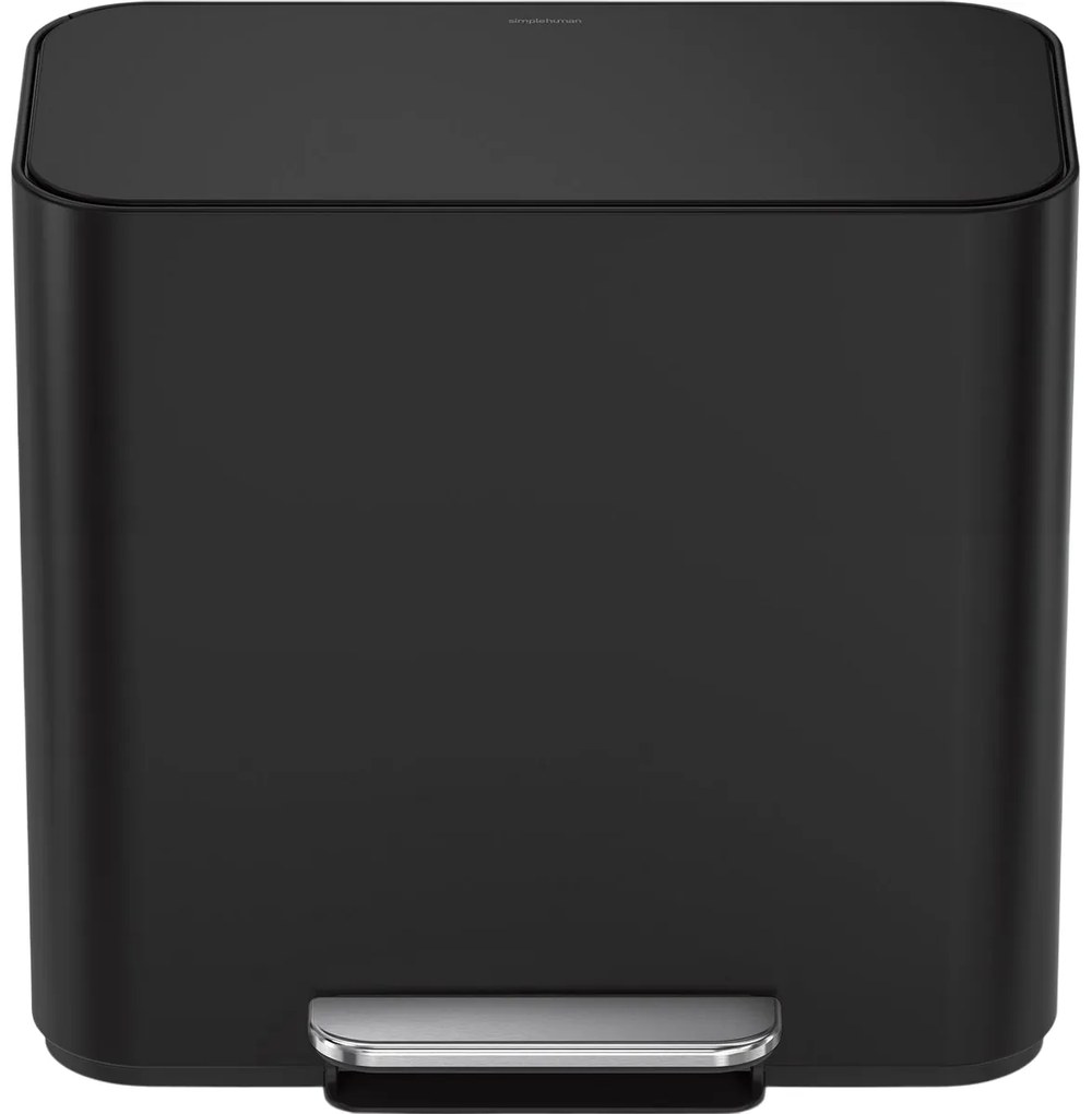 Simplehuman Mini pedálos szemetes szelektívhulladékgyűjtő 15 l, matt fekete