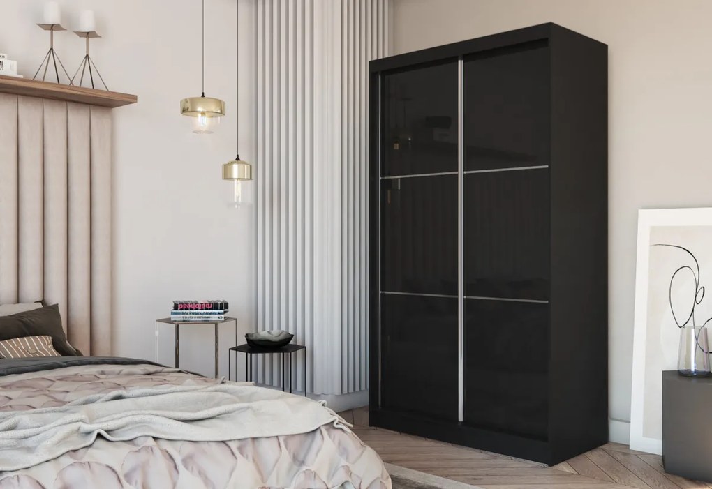 KUREZ tolóajtós ruhaszekrény, 180x216x61, tölgy sonoma/fehér