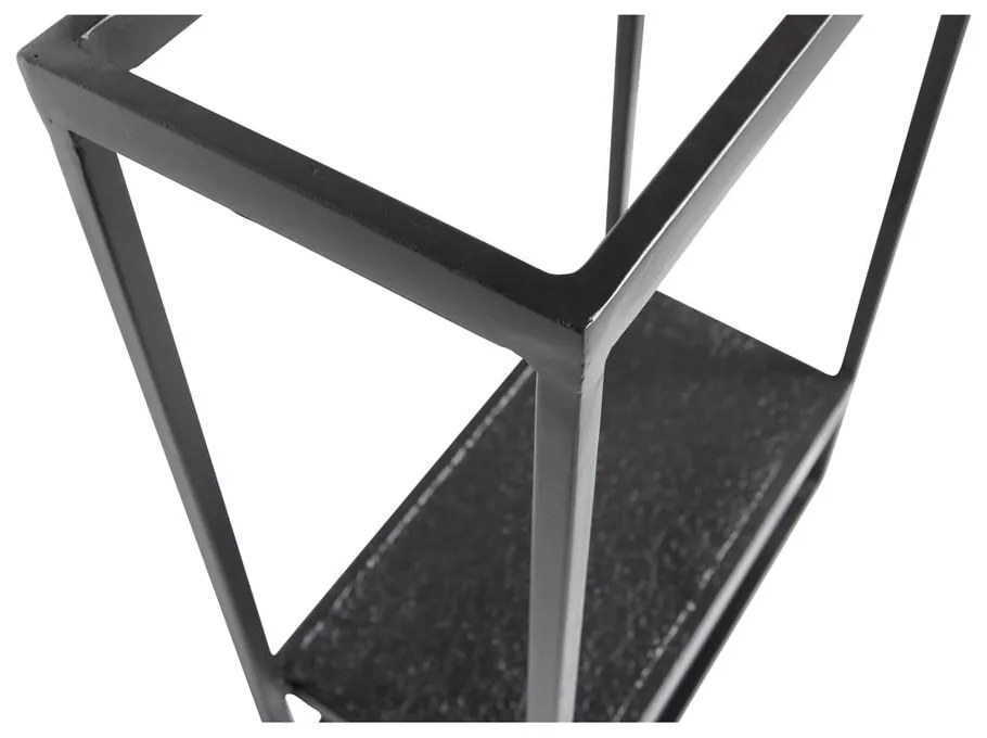Fekete fém fali polc 40x60 cm Febe – WOOOD