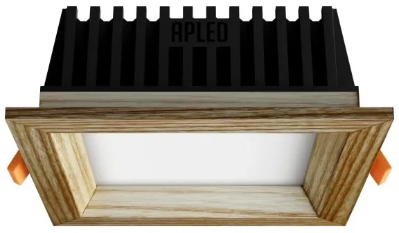 APLED - LED Lámpa SQUARE WOODLINE LED/6W/230V 4000K 12x12 cm kőris tömör fa