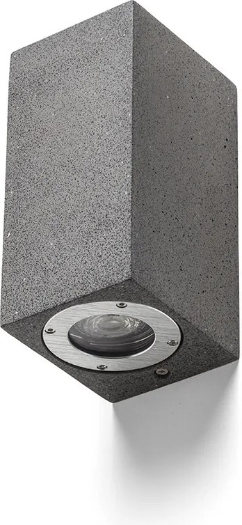 RENDL KANE II fali lámpa beton/dekor sötét gránit 230V LED GU10 2x5W IP65