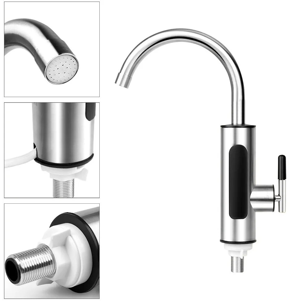 Elektromos vízmelegítő csaptelep alsó csatlakozással