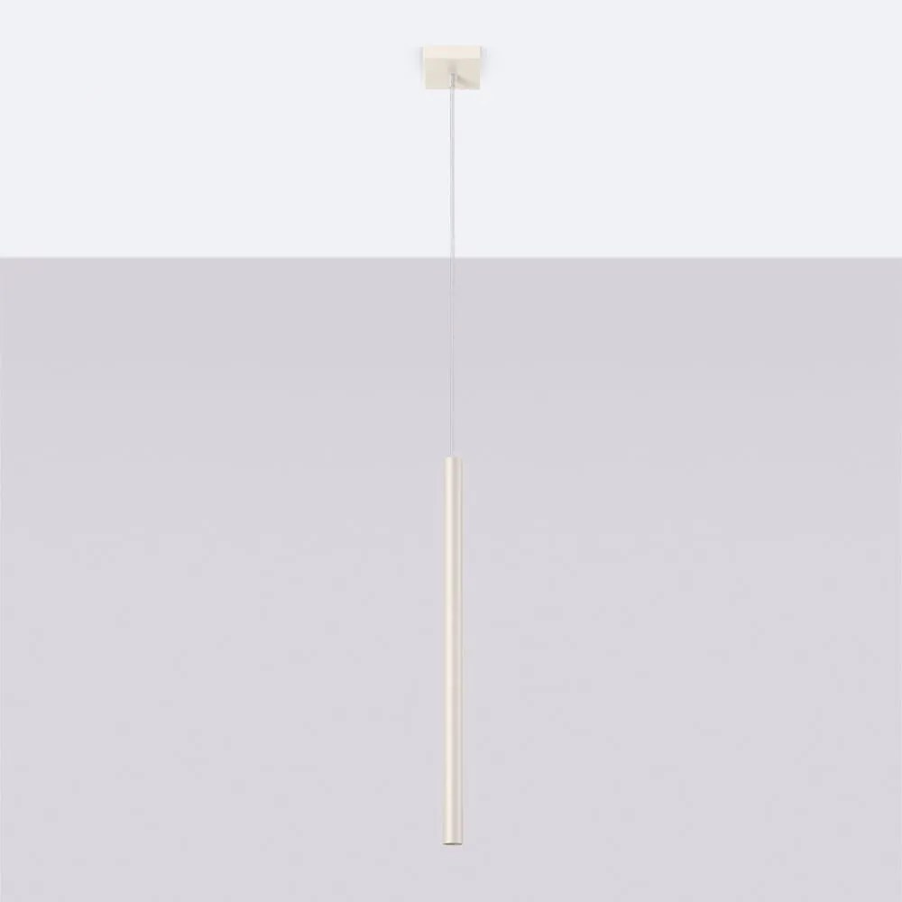 Krémszínű függőlámpa Fideus – Sollux