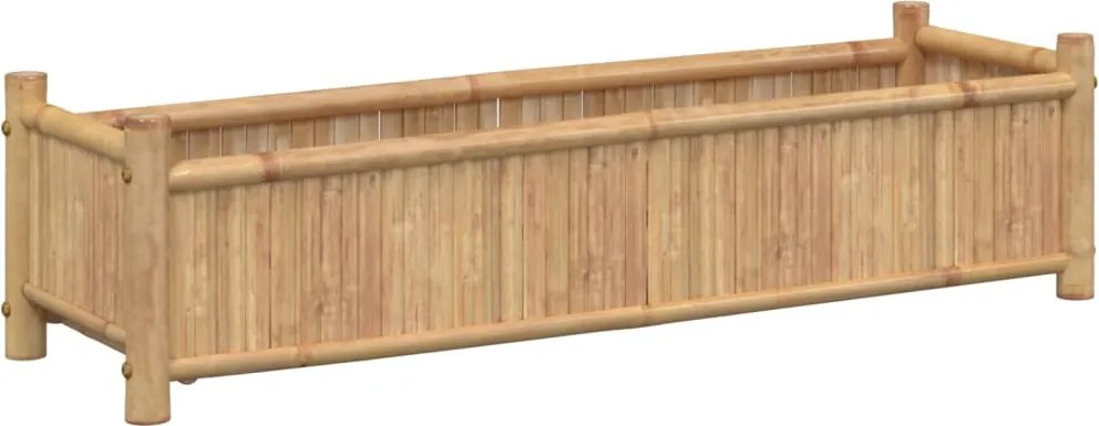 vidaXL bambusz virágtartó 100 x 30 x 25 cm