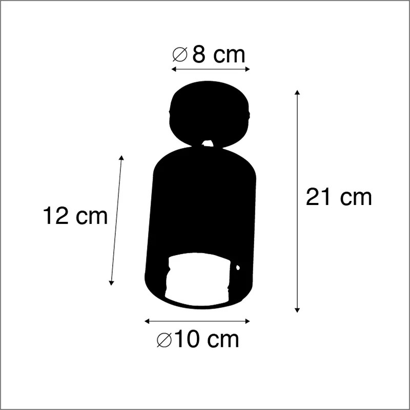 Modern spotlámpa fekete - Lofty