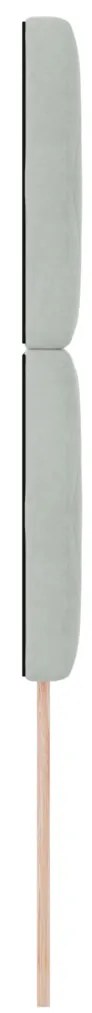 LED fejtámla világosszürke 90 cm bársony