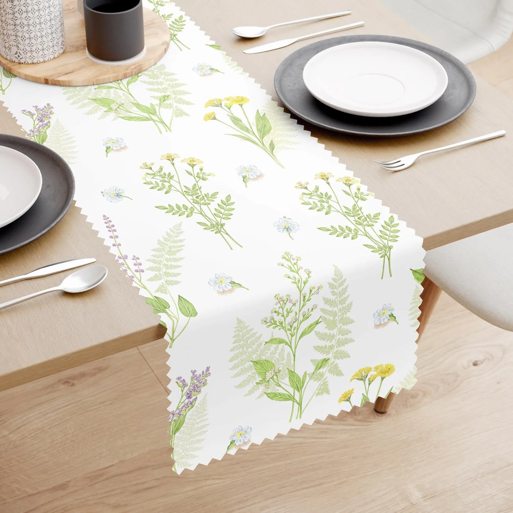 Goldea teflonbevonatú asztali futó - erdei virágok 20x120 cm