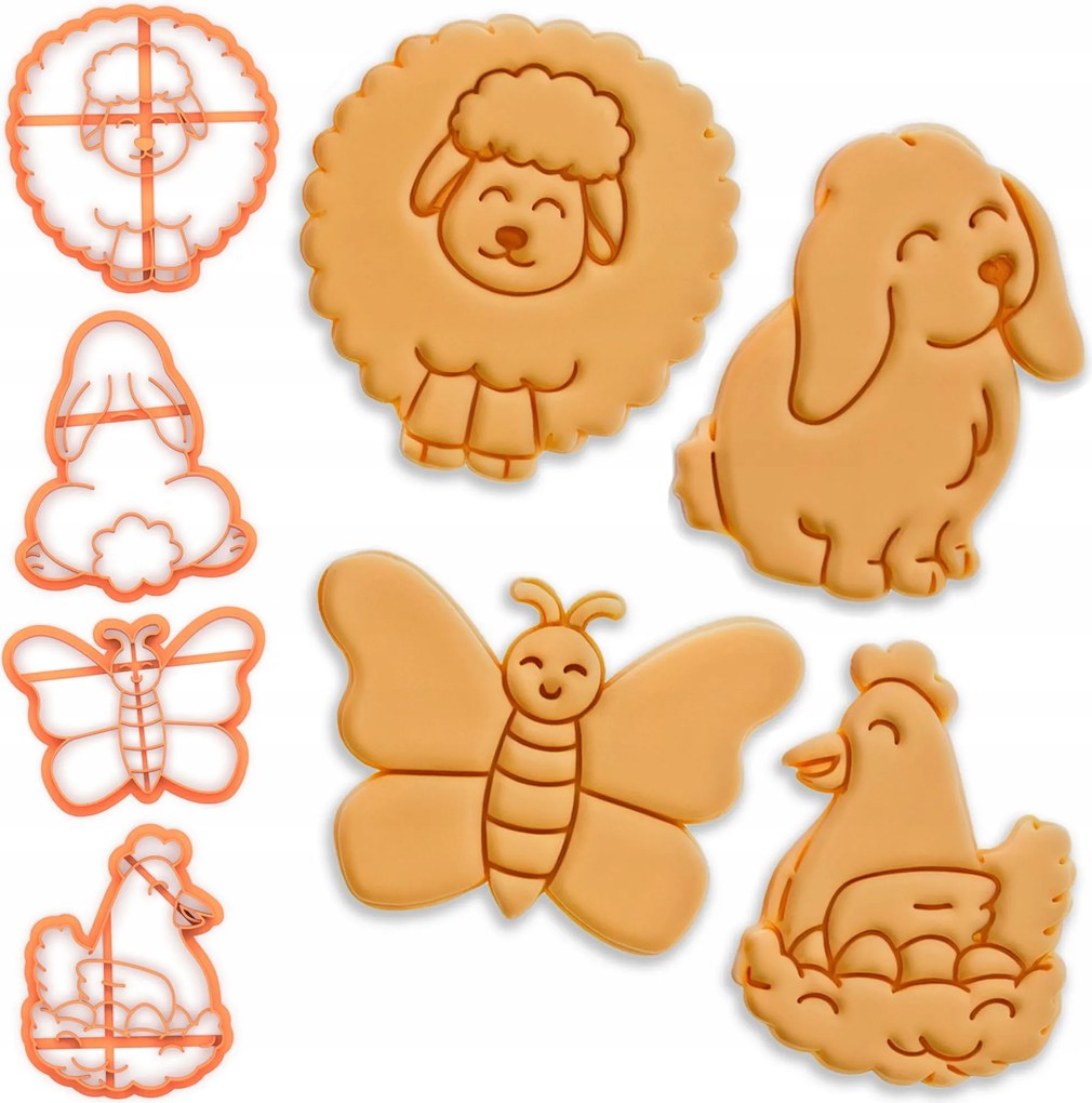 Húsvéti Formák Prémium húsvéti keksz lyukasztók 4-es szett