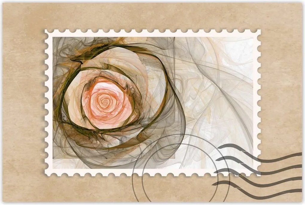 Poszterek 120x80 Absztrakt rózsa virág