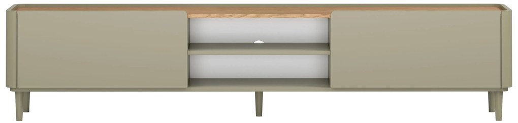 Elivo TV állvány 220 cm fém lábakon - eukaliptusz / baltic dune tölgy