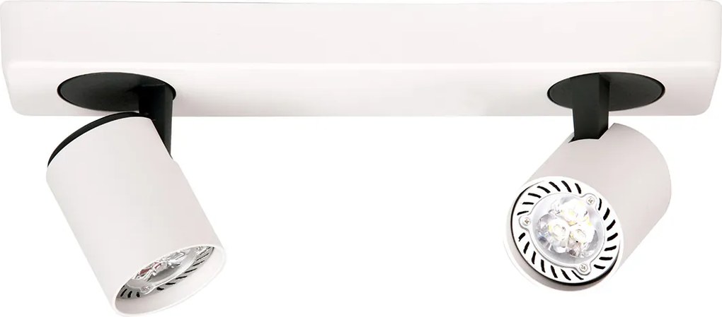 Italux modern spot lámpa elvira fehér fekete itxspl-3142a-2-wh