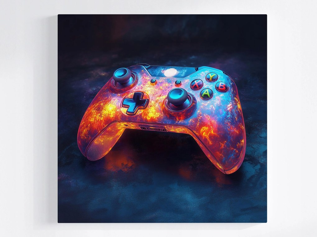 Vászonkép Canvas Gaming Kontroller Pad Gamepad Fény Energia 40x40