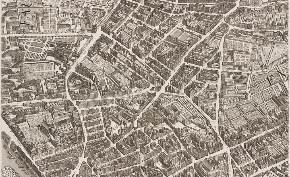 Flizelin tapéta Flizelin fali Prémium Városi labirintus 416x254