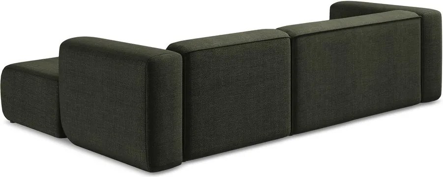 Zöld sarokkanapé (jobb oldali-heverő résszel) Ekahi – Makamii