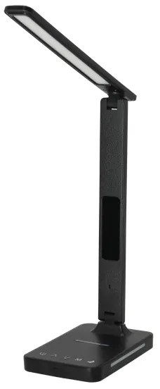 LED Dimmelhető lámpa vezeték nélküli QI töltéssel, kijelzővel és USB porttal LED/7W/230V 3000-6000K