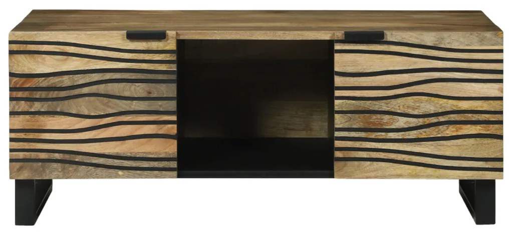 Dohányzóasztal 100x54x40 cm - Tömör mangófából