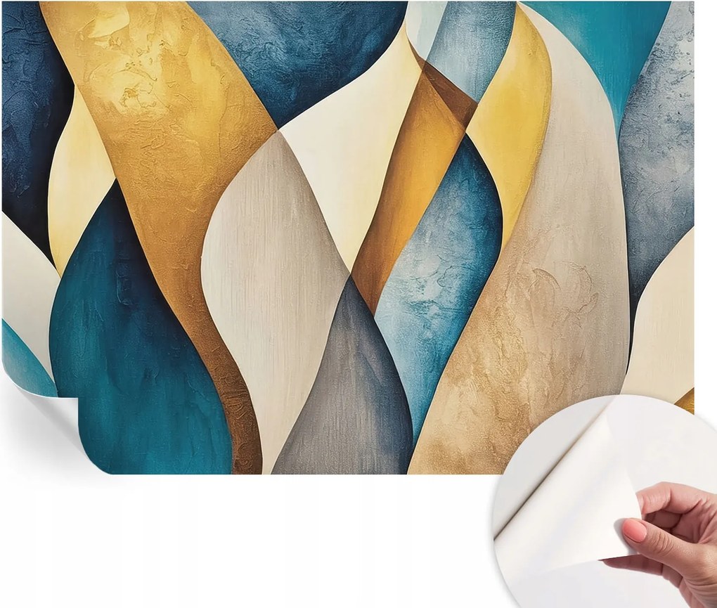 Öntapadós Mosható Fali Fotótapéta Hullámzó absztrakt 152x104 cm