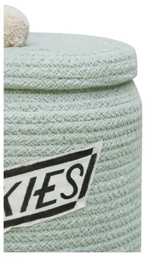 Világoskék textil játéktároló kosár ø 20x26 cm Cookie Jar – Lorena Canals