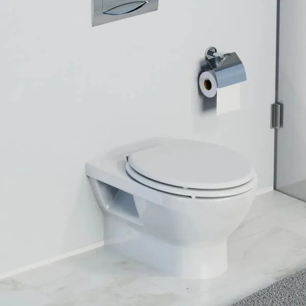 Schütte 84100-A - Fehér SoftClose WC-ülőke, MDF-ből készült