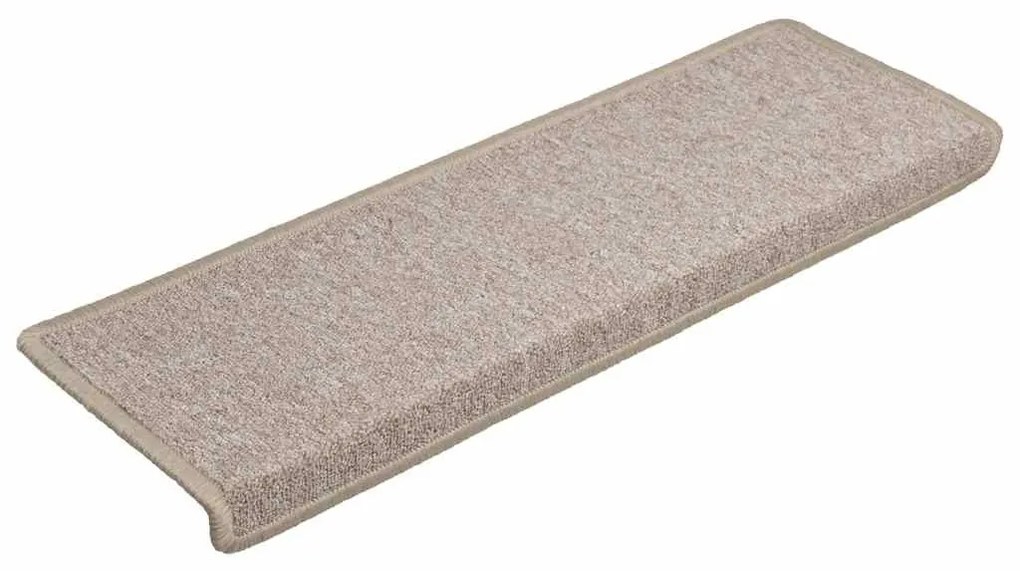 30 db lépcsőszőnyeg, 65 x 21 x 4 cm, bézs, téglalap alakú széllel
